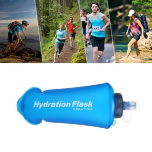 Outdoor Running Sports TPU Folding Soft Water Bag(500ml)