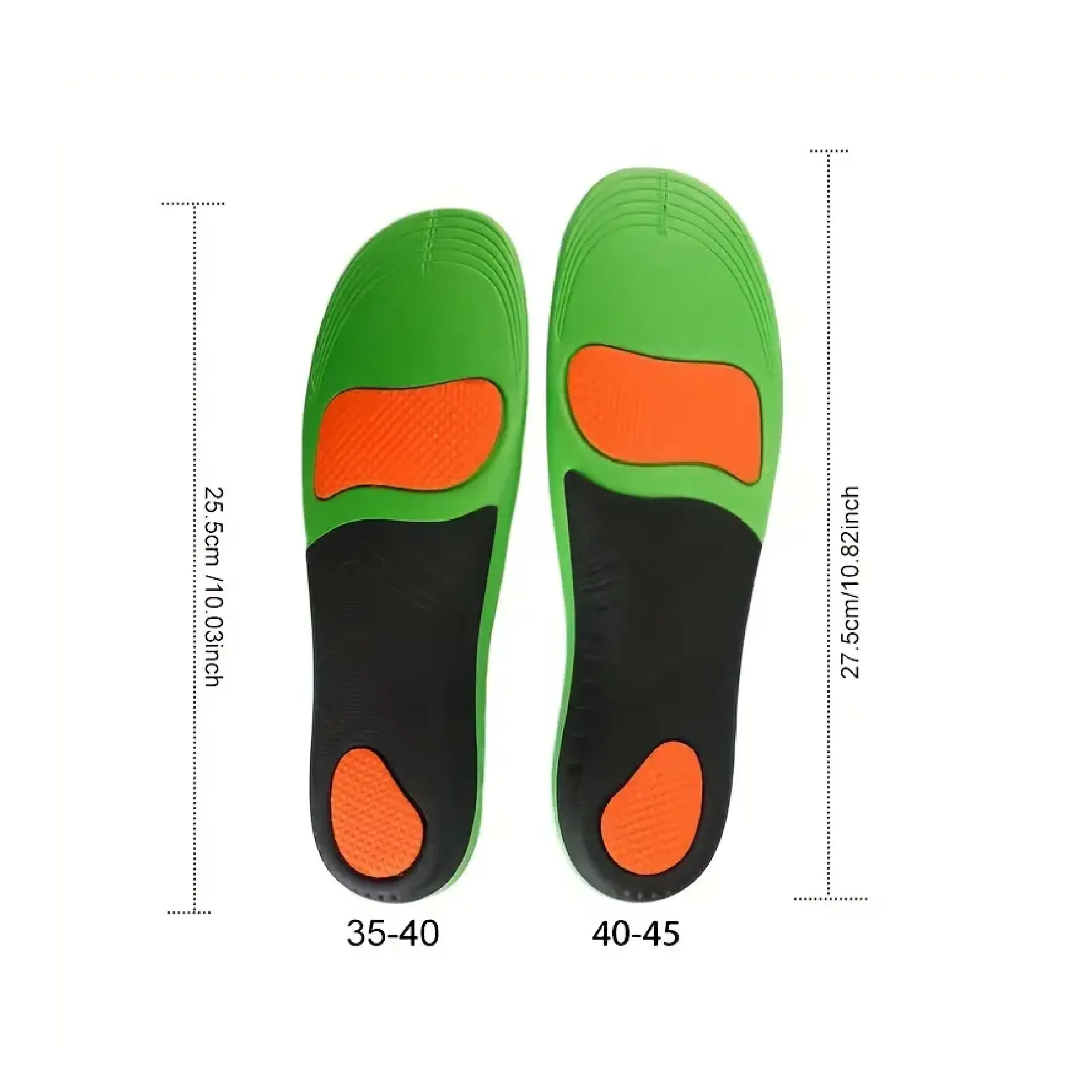 1 Pair Arch Support Insoles - Perfect For Men & Women With Flat Feet & Plantar Fasciitis