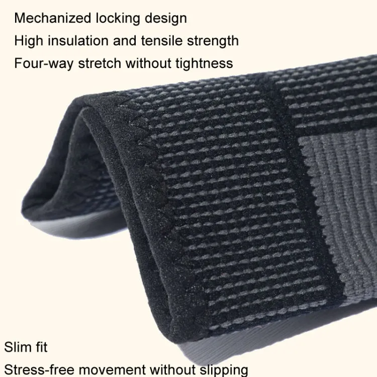 1pair Anti-Slip Compression Straps Keep Warm And Lengthen Knee Pads, Size: XXL(Mugwort Orange)