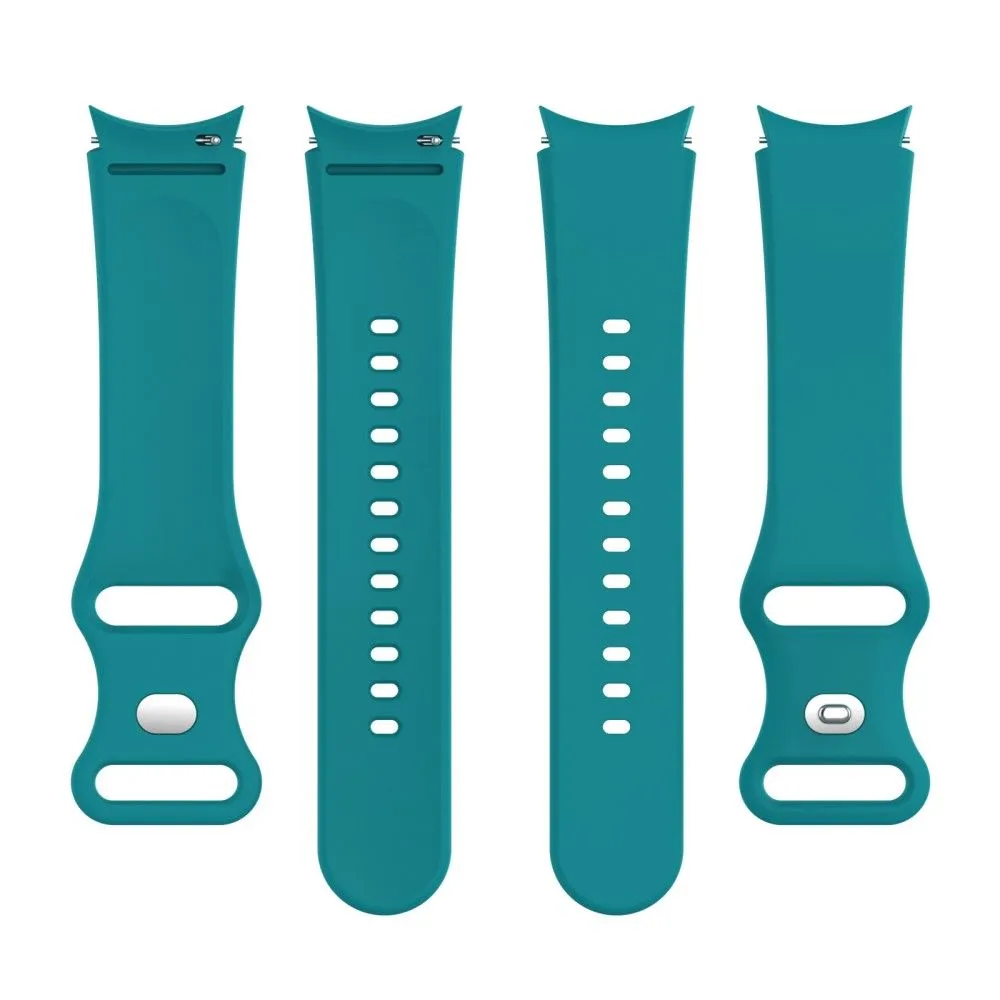 20mm simple silicone watch strap  for Samsung Galaxy Watch 4 - Cyan