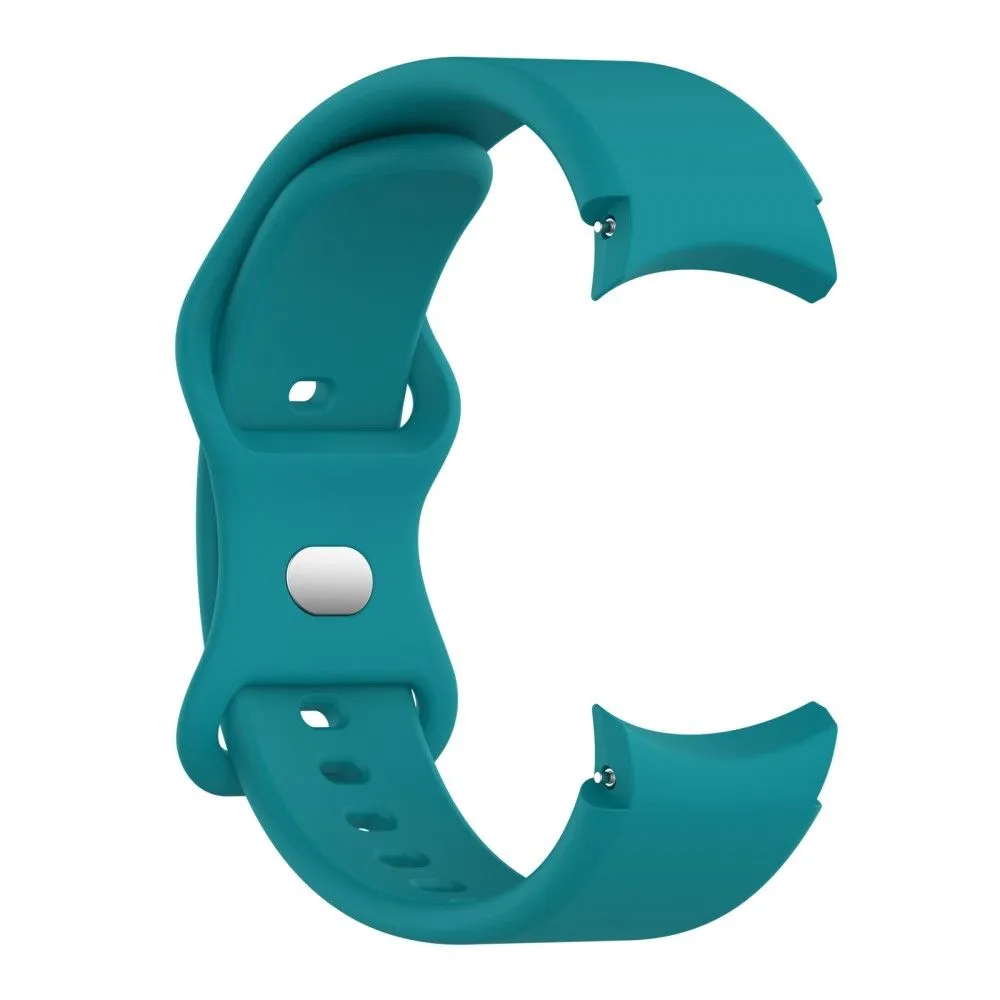 20mm simple silicone watch strap  for Samsung Galaxy Watch 4 - Cyan