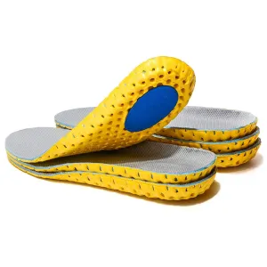 3 Pairs Elastic Shock Absorbing Shoe Insoles Breathable Honeycomb Sneaker Inserts Sports Shoe Insole Replacement Insoles for Men and Women 3 Pairs UK3-6