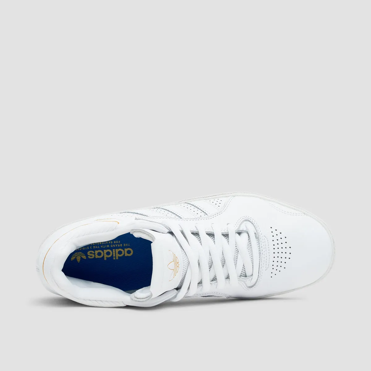 adidas Tyshawn Shoes - Footwear White/Footwear White/Gold Metallic