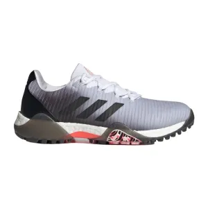 Adidas Women's Code Chaos Golf Shoes - Cloud White / Core Black / Light Flash Orange