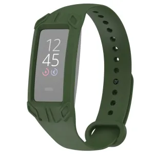 Amazon Halo View silicone watch strap with protective case - Army Green