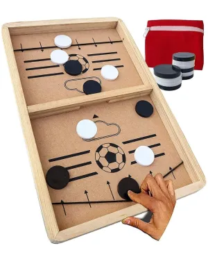 Amisha Gift Gallery Board Games for Kids String Hockey Table Board Games Indoor Games Fastest Finger Games for Kids Fast Sling Puck Board Game for Kids and Adults (New Small)