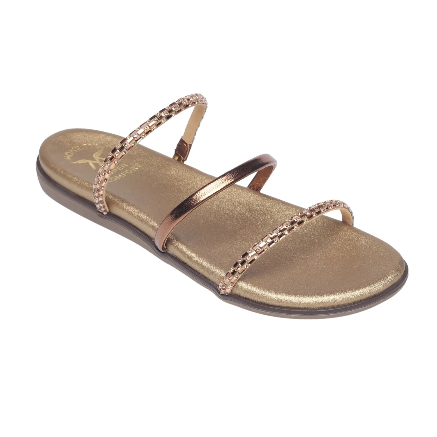 Auckie Monrow Bronze Flats