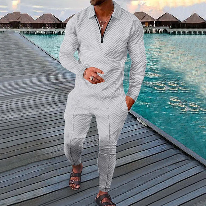 Autumn Long-sleeved Trousers Two-piece Sports And Leisure Men's Suit