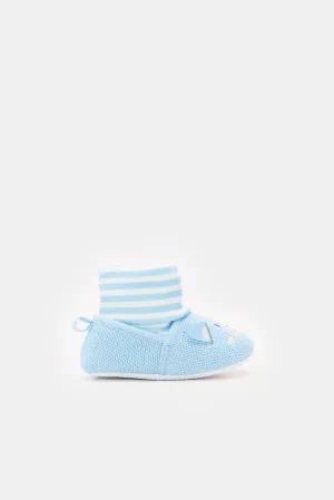 Babies Blue Bear Bootie