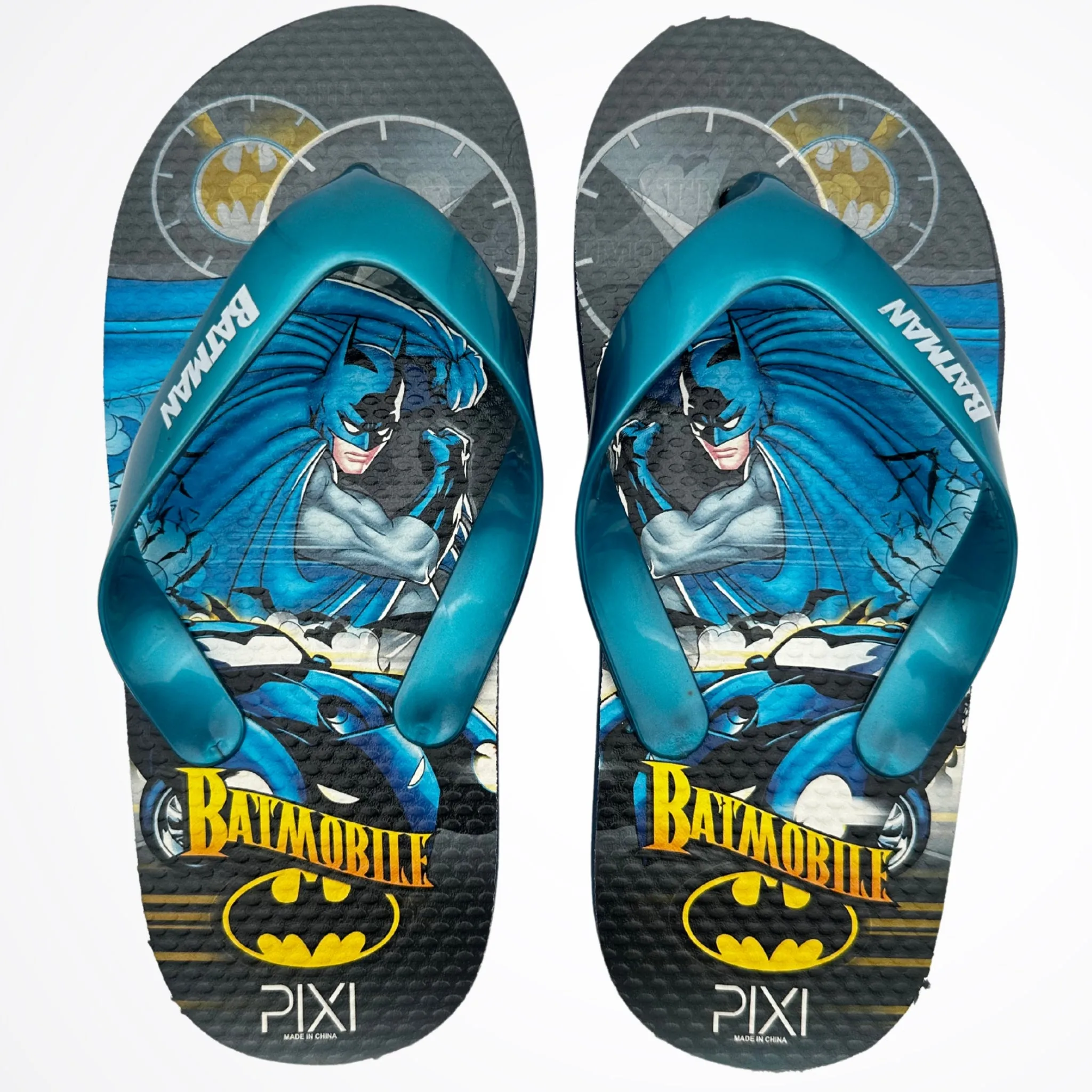 Batman & Batmobile Black Flipflop