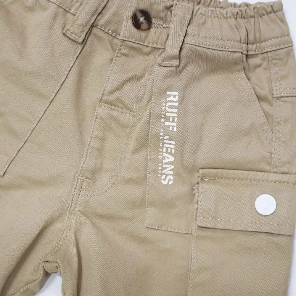 Beige Cargo Shorts