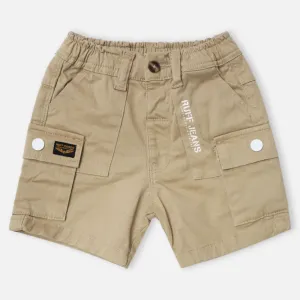 Beige Cargo Shorts