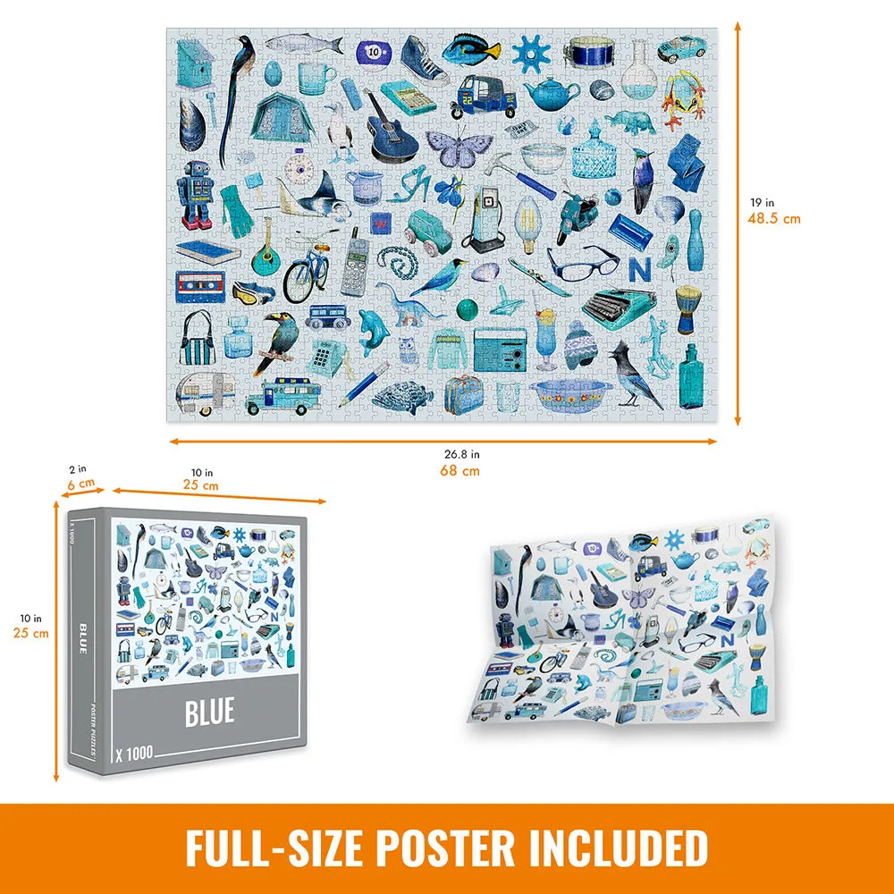 Blue | 1,000 Piece Jigsaw Puzzle