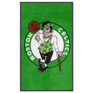 Boston Celtics 3X5 High-Traffic Mat with Durable Rubber Backing - Portrait Orientation