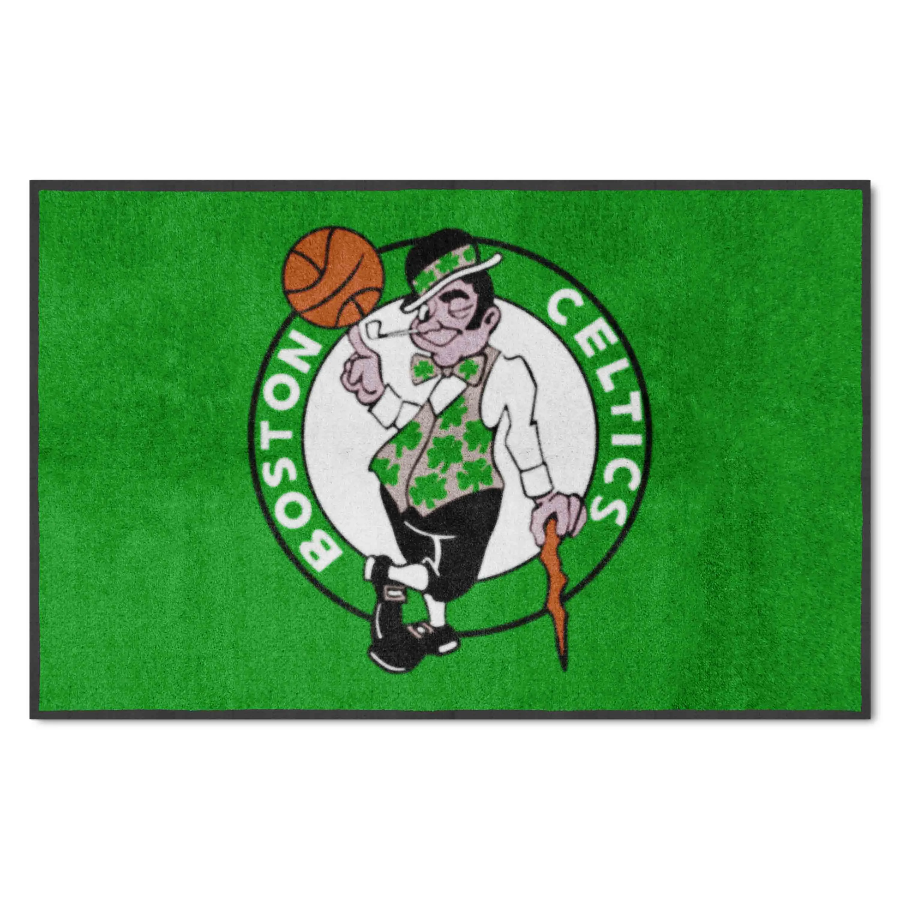 Boston Celtics 4X6 High-Traffic Mat with Durable Rubber Backing - Landscape Orientation