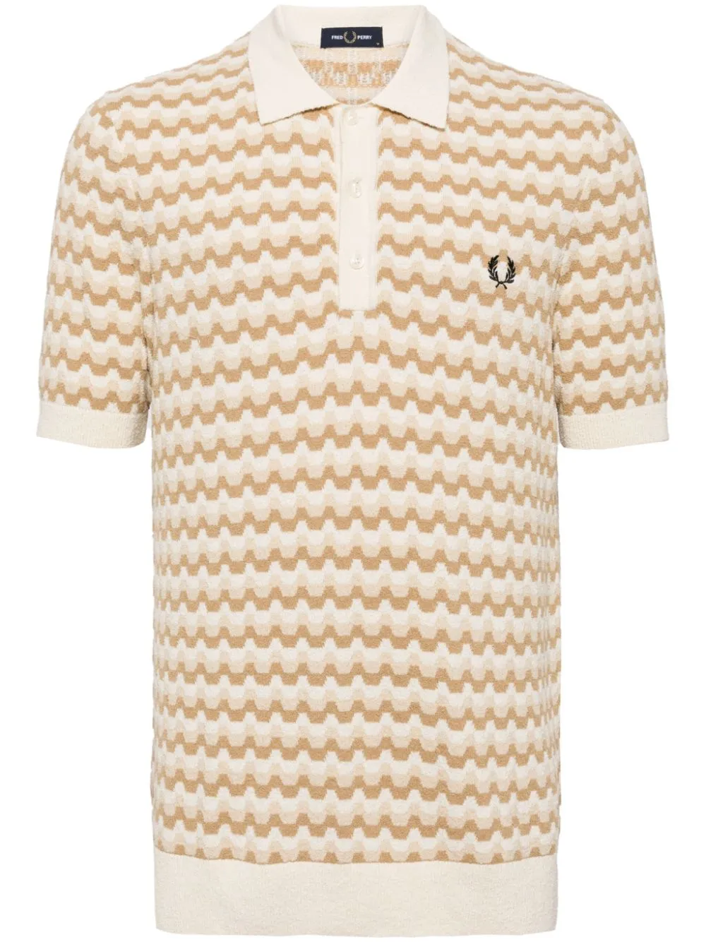 bouclé jacquard polo shirt