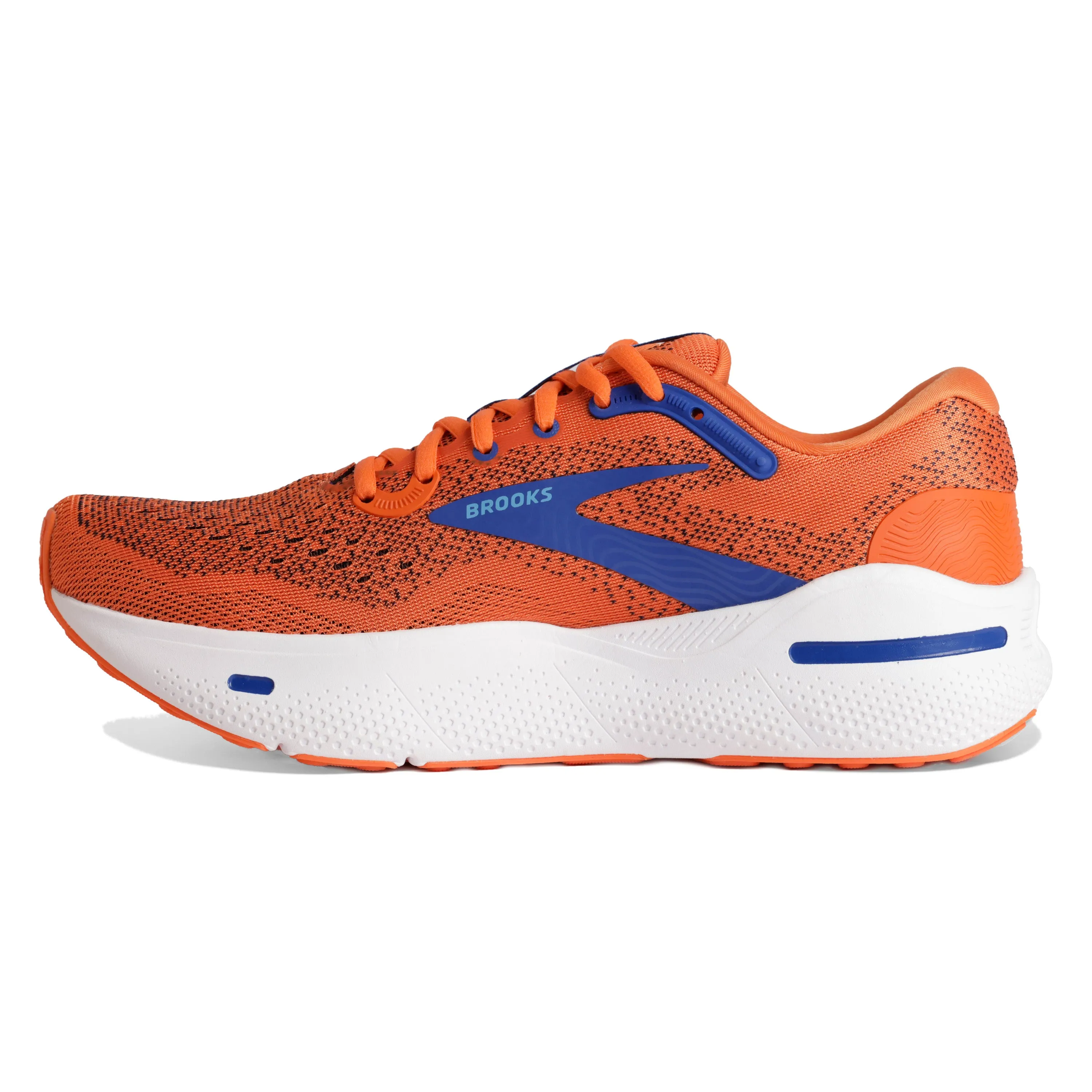 Brooks Mens Trainer Ghost Max Red Orange/Black/Surf The Web