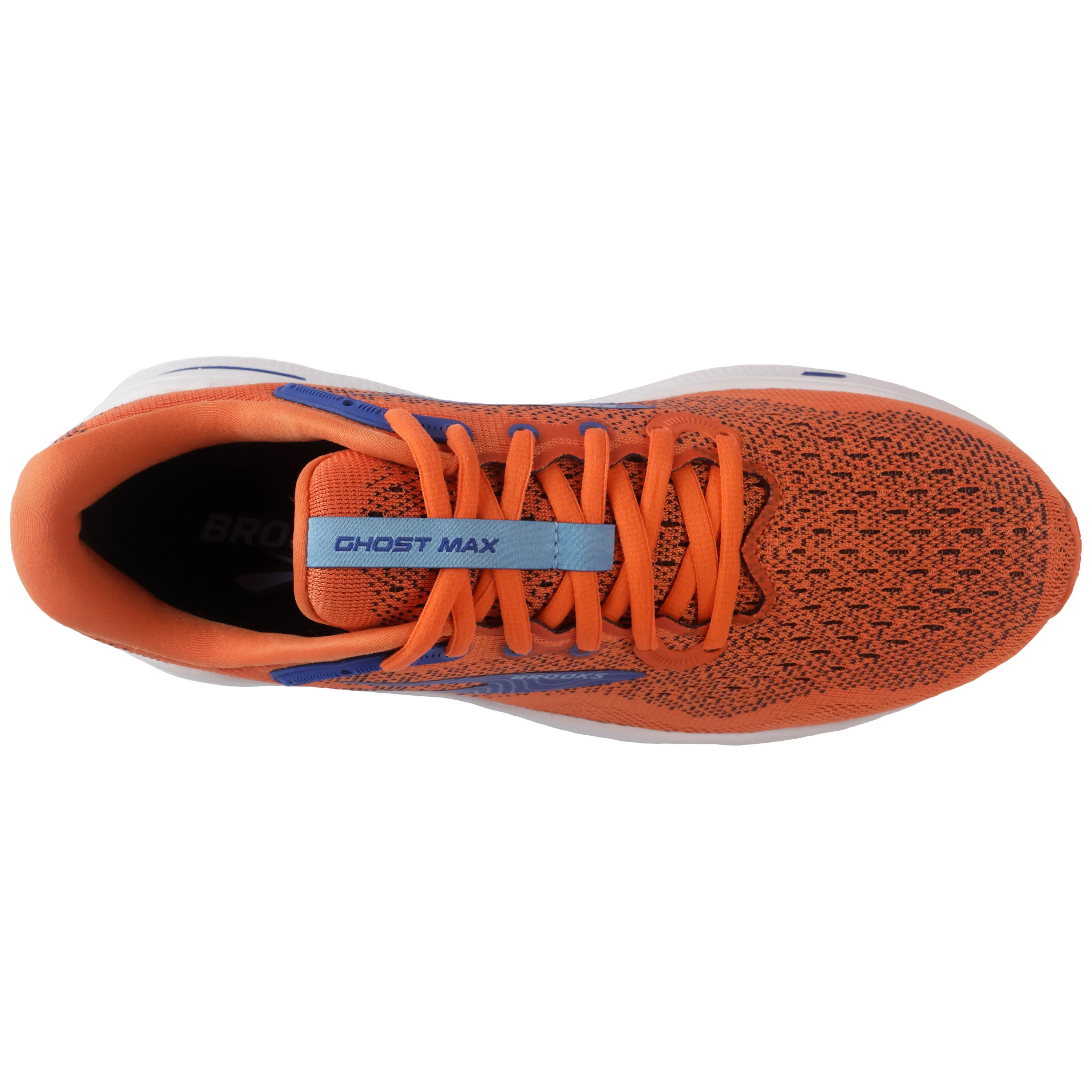 Brooks Mens Trainer Ghost Max Red Orange/Black/Surf The Web