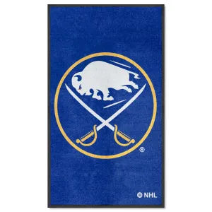 Buffalo Sabres 3X5 High-Traffic Mat with Durable Rubber Backing - Portrait Orientation