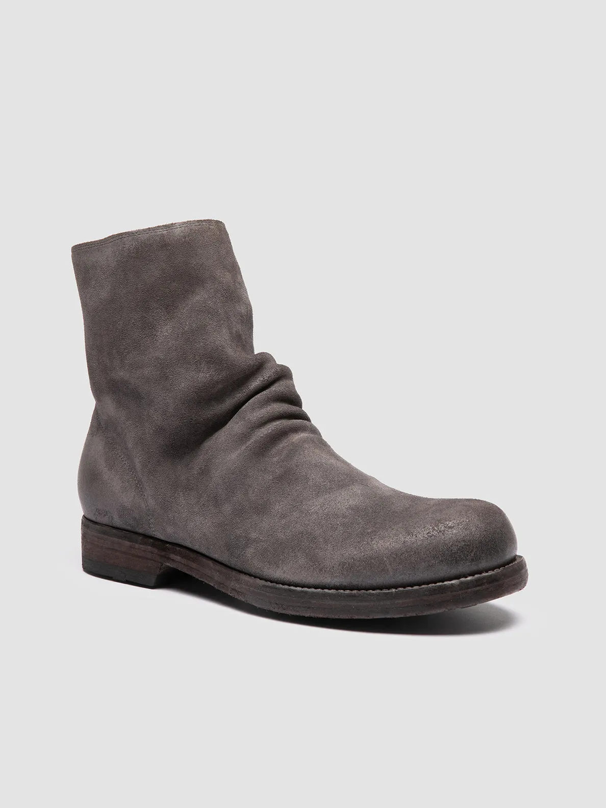 BULLA DD 103 - Grey Suede Zipped Boots