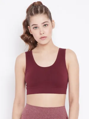 C9 Airwear women's seamless Sports Bra - Maroon