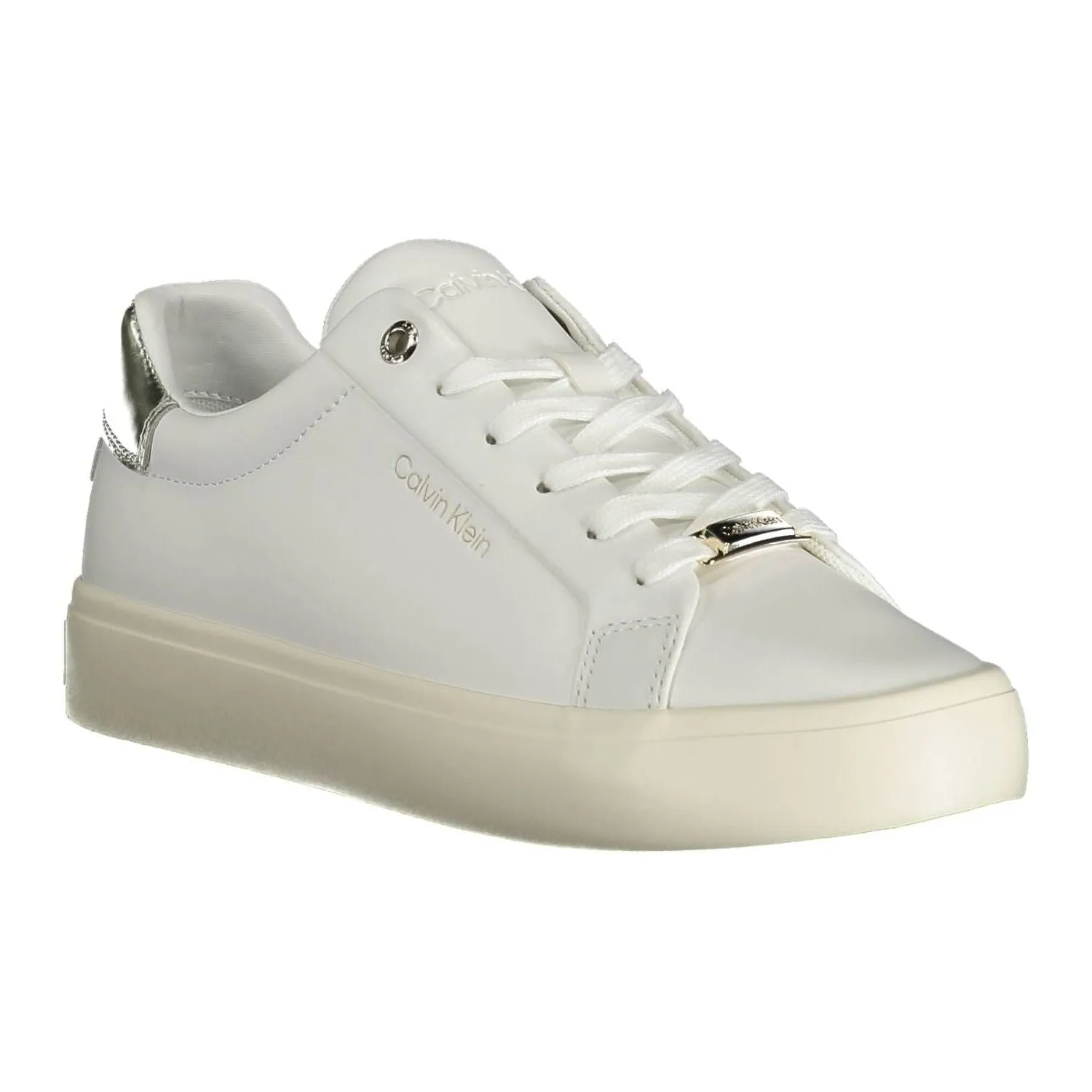 Calvin Klein White Leather Women Sneaker