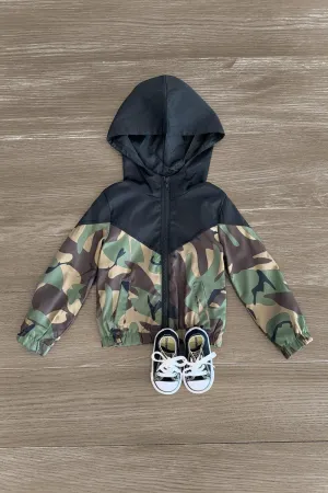 Camo Zip-Up Hooded Jacket