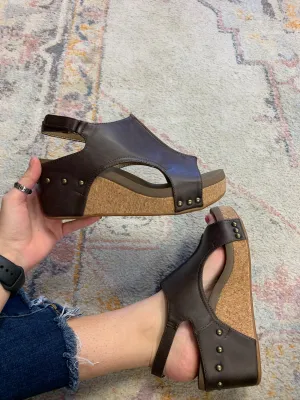 Carley Sandals - Chocolate Smooth