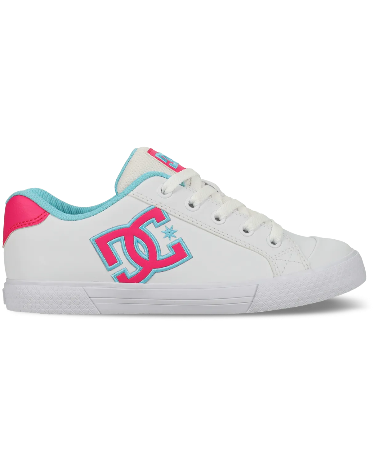 Chelsea Shoes in White, Crazy Pink & Blue