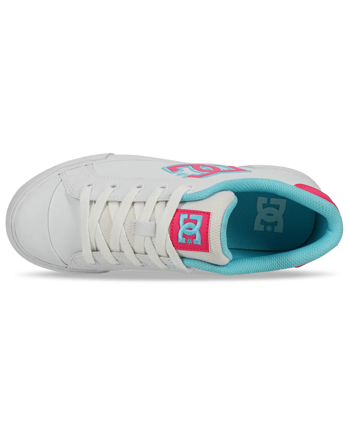 Chelsea Shoes in White, Crazy Pink & Blue