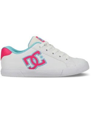 Chelsea Shoes in White, Crazy Pink & Blue