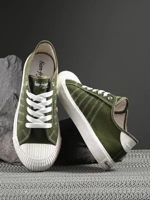 Core Olive Canvas Sneakers