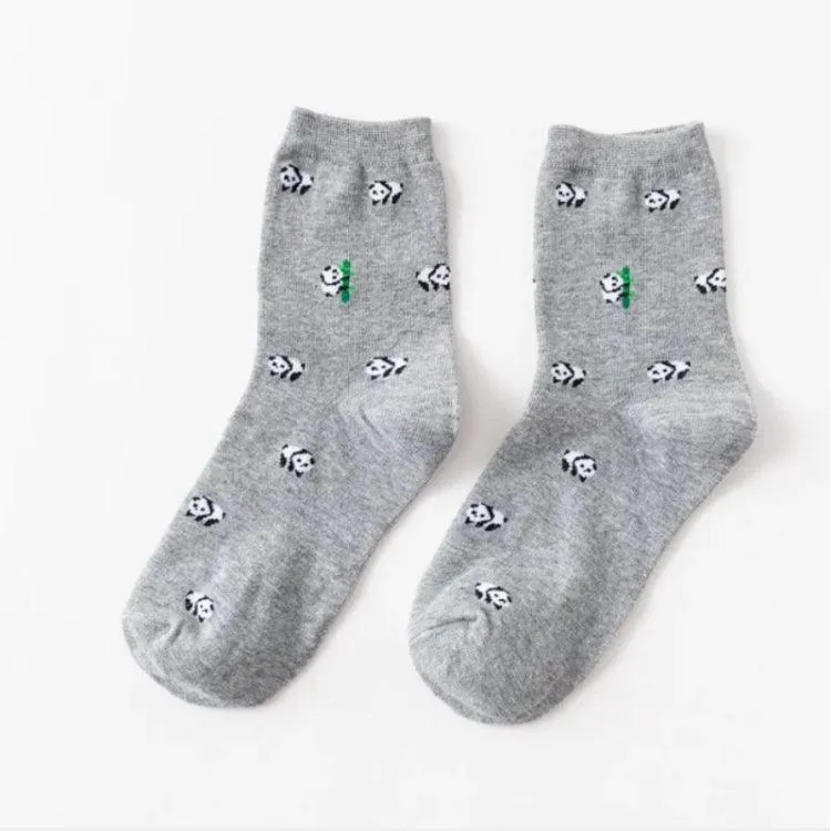 Cute Cartoon Cat Cotton Socks for Women - Cozy & Fun Winter Footwear