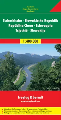 Czech & Slovak Republics Road Map by Freytag & Berndt (2007)