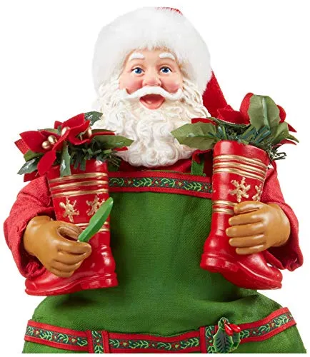 Department 56 Possible Dreams Santa Sports and Leisure Garden Boots Figurine, 10.5 Inch, Multicolor