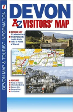 Devon Visitors` Road Map (6th Edition) by A-Z Maps (2010)