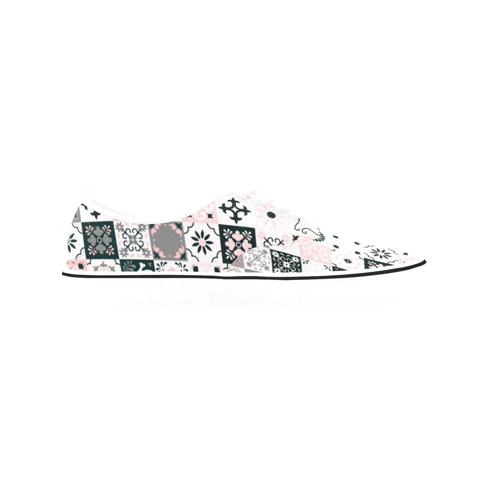 Doves and Daggers, Women's Classic Canvas Low Top Sneakers