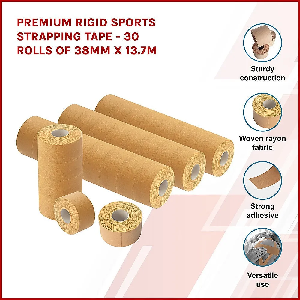 Durable Rayon Sports Strapping Tape 38mm x 13.7m - 30 Rolls