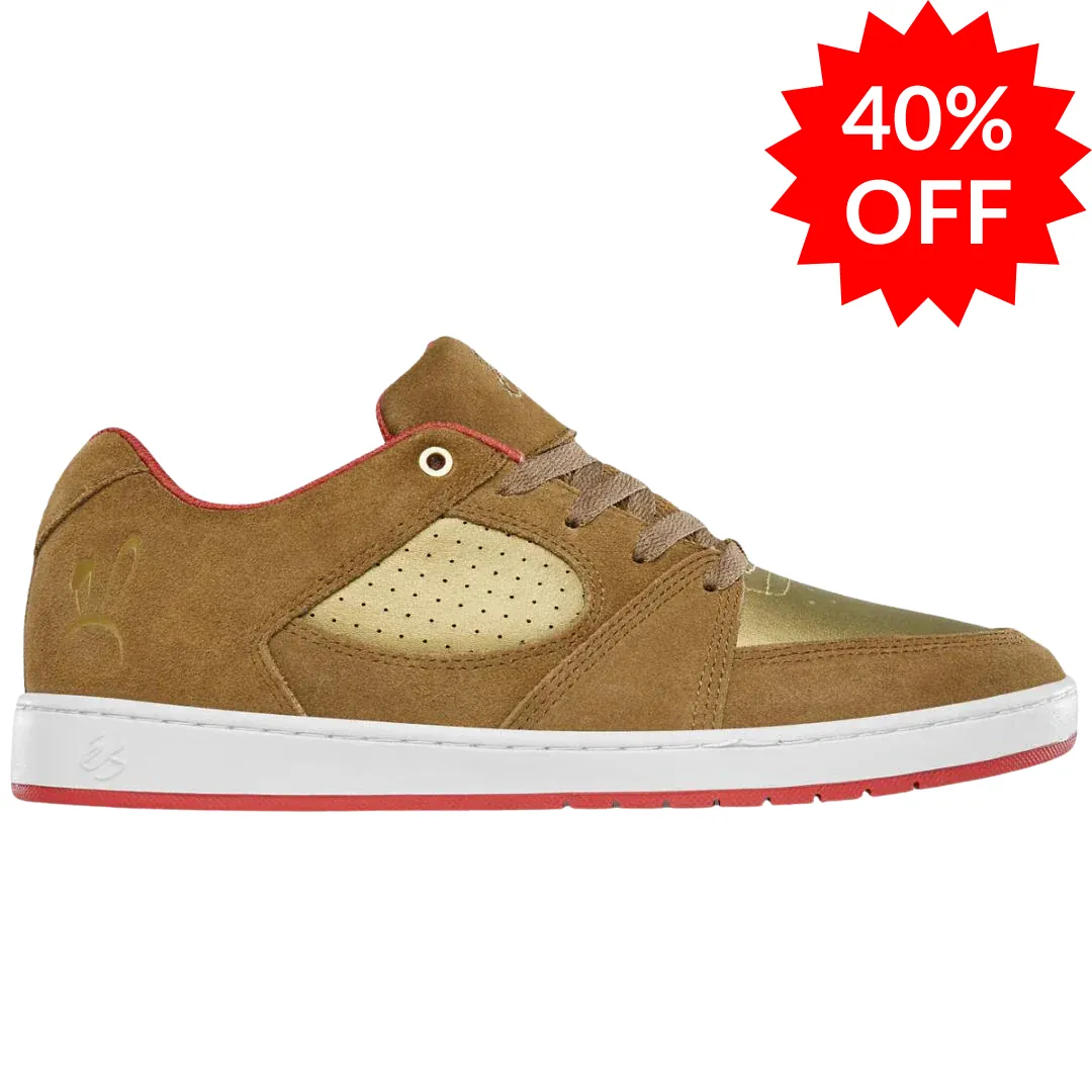 eS Skateboarding Accel Slim x Chinese New Year Skate Shoes - Brown / Bling / Bling