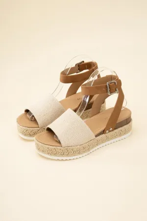 ESPADRILLE ANKLE STRAP SANDALS