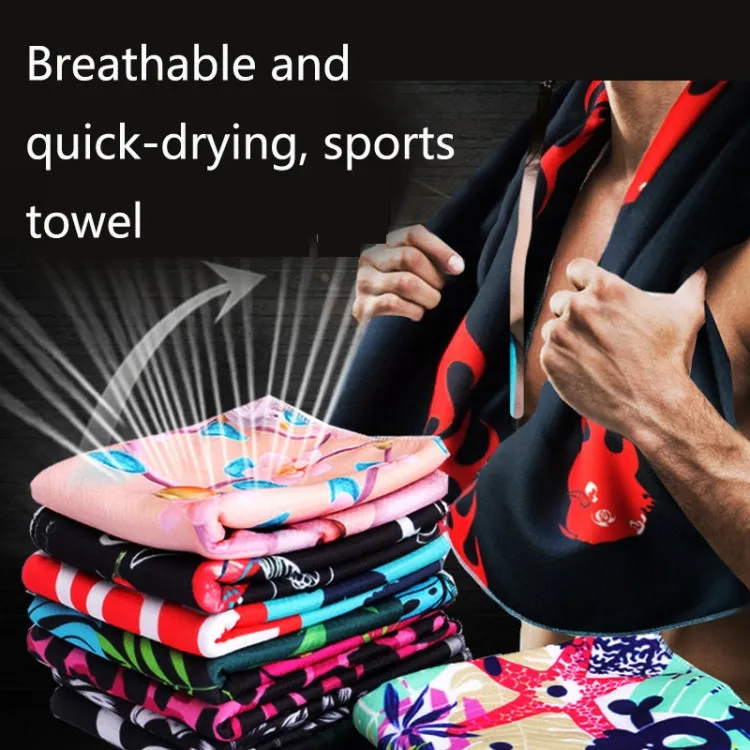 Fitness Cold Towel Outdoor Sports Cooling Quick-Drying Towel, Size: 100 x 30cm(Basketball)