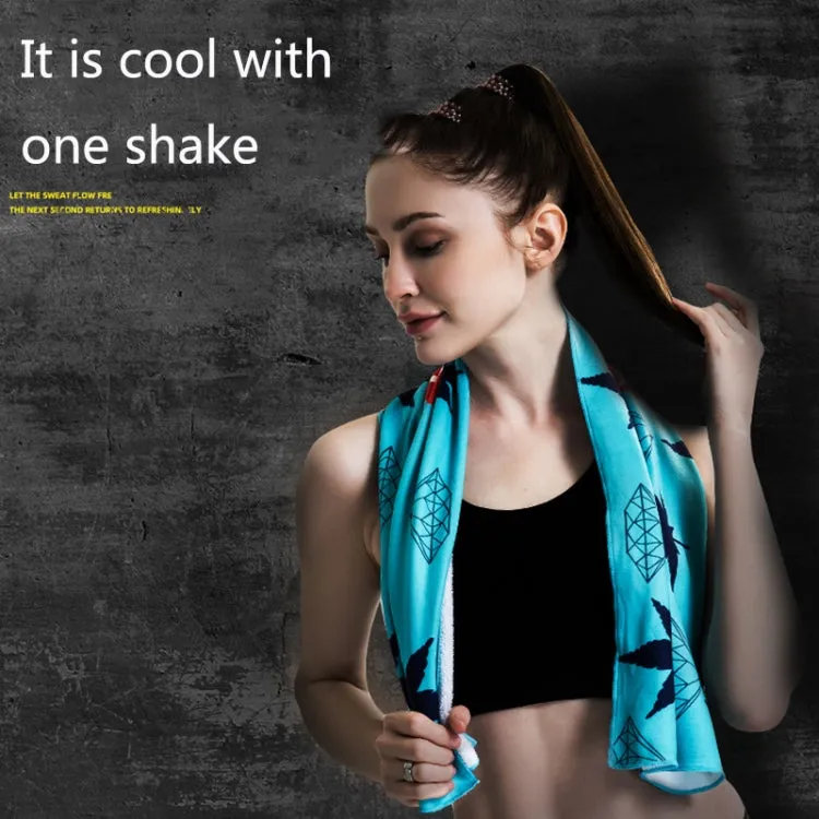 Fitness Cold Towel Outdoor Sports Cooling Quick-Drying Towel, Size: 100 x 30cm(Basketball)