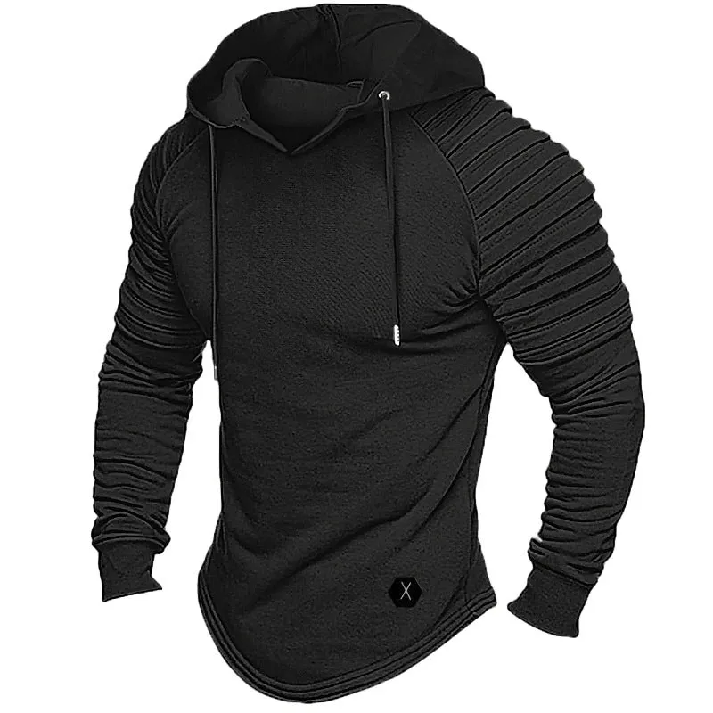 FLEECE HOODIE MEN'S WARM AND CASUAL AUTUMN/WINTER HOODIE THICKENED COAT