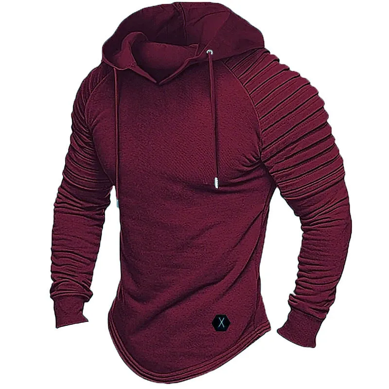 FLEECE HOODIE MEN'S WARM AND CASUAL AUTUMN/WINTER HOODIE THICKENED COAT