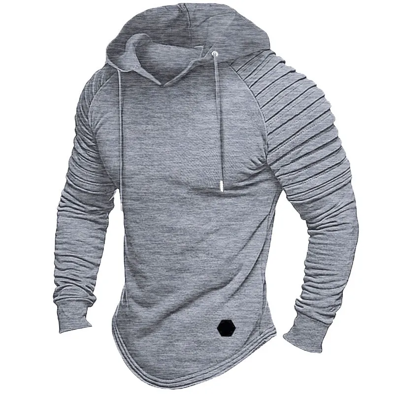 FLEECE HOODIE MEN'S WARM AND CASUAL AUTUMN/WINTER HOODIE THICKENED COAT