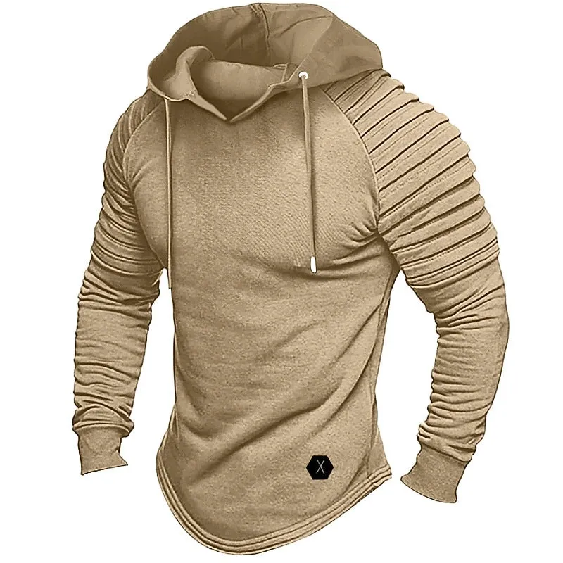 FLEECE HOODIE MEN'S WARM AND CASUAL AUTUMN/WINTER HOODIE THICKENED COAT