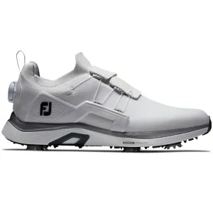 FootJoy Hyperflex BOA Spiked Waterproof Shoes - White/Black