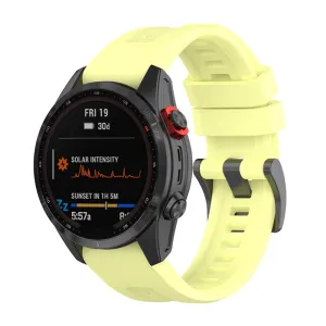 Garmin Fenix 7 / Epix Gen 2 / Descent G1 silicone watch strap - Yellow