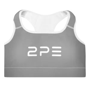 Gray Padded Sports Bra