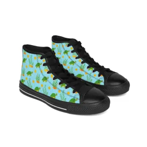 Green Turtles Women's Classic Sneakers